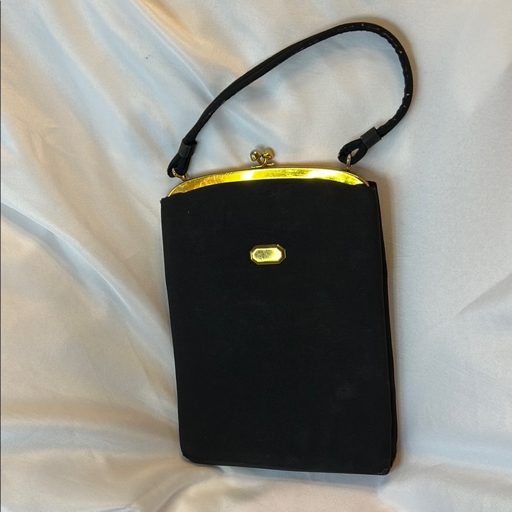 Elegant Black and Gold Women's Bag